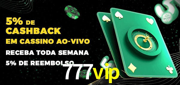 Promoções do cassino ao Vivo 777vip